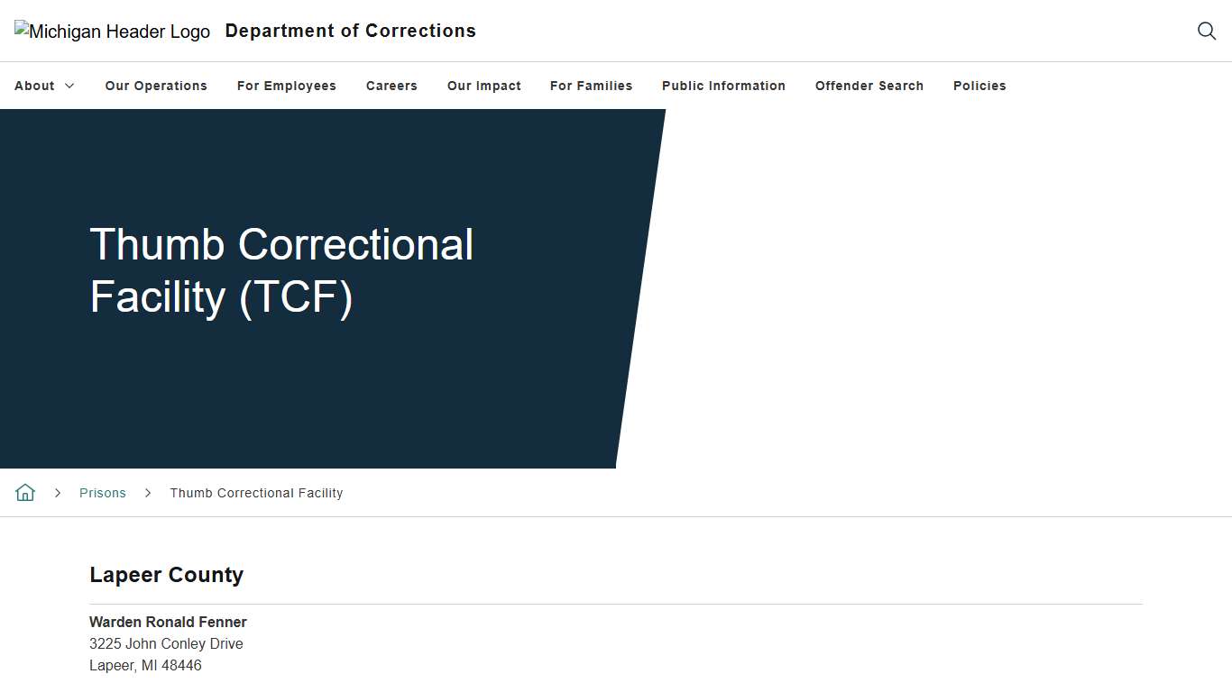 Thumb Correctional Facility (TCF)